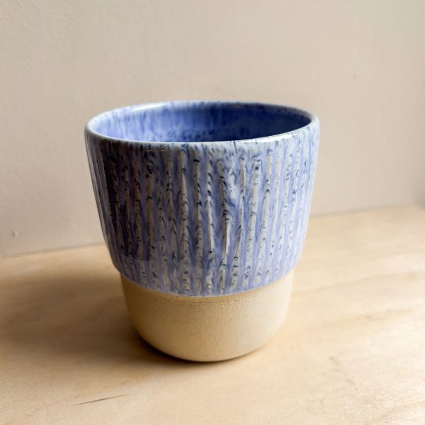 Kubek pasiak błękitny